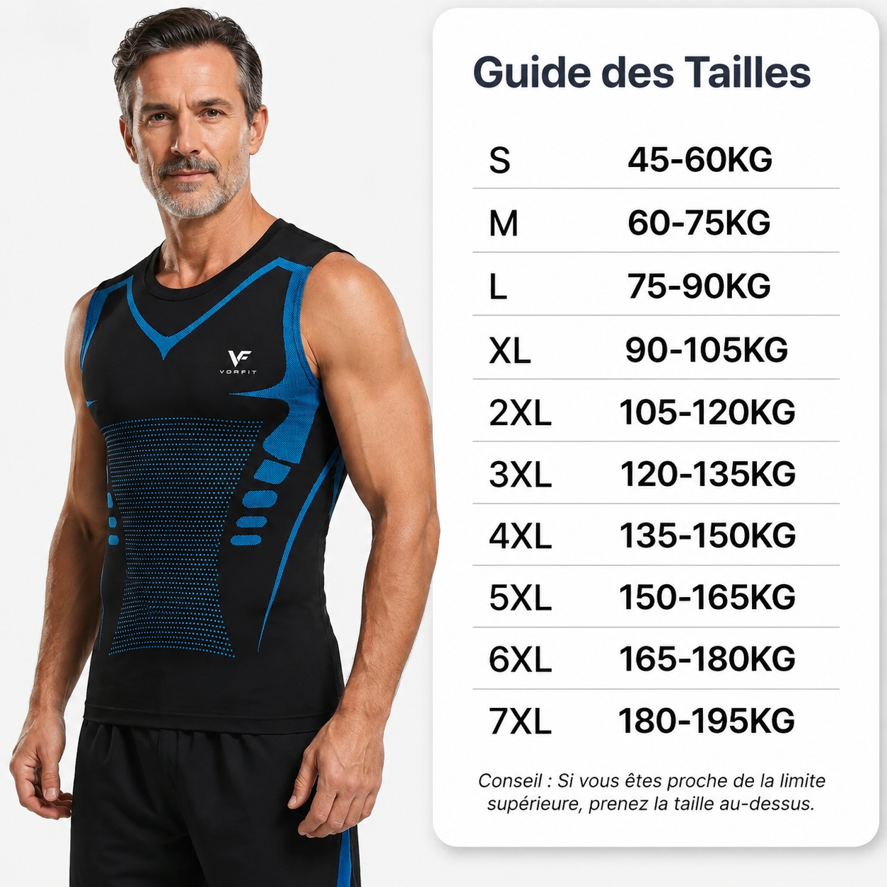 VORFIT™ Sculpt Débardeur gainant pour homme